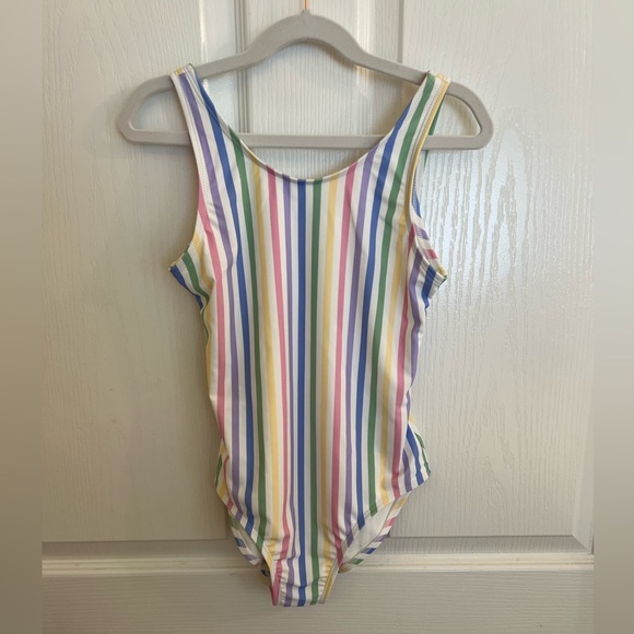 NWOT Gap Kids Striped swimsuit size Large - Picture 2 of 5